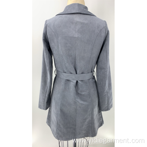 Long Suede Coat Long Suede Dark Grey Coat Factory